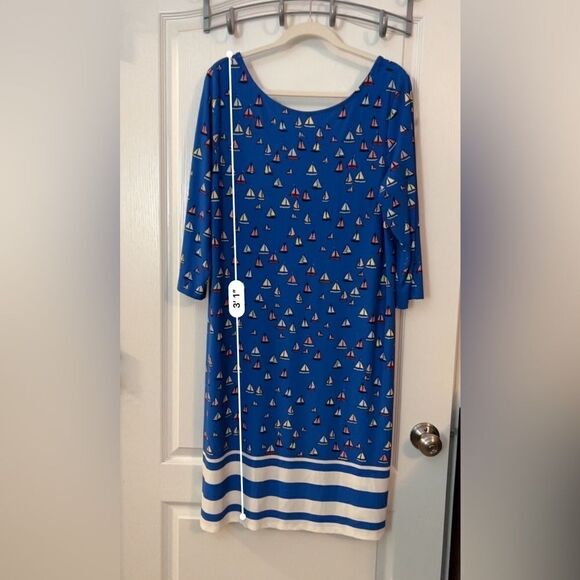 Leota Nouveau Sheath in Ahoy Nautical Dress NWT size 1L (16/18W) - Picture 12 of 13